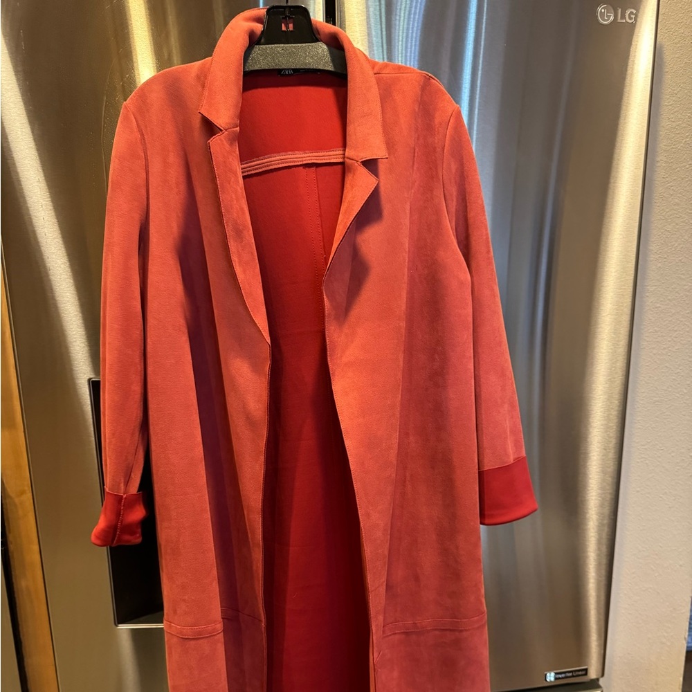 Zara Vibrant Red Outerwear